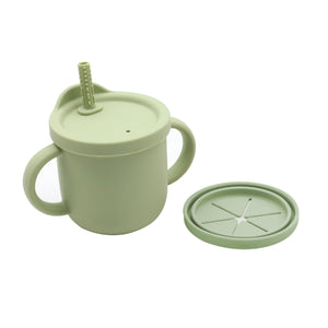 Baby Anti-Drop And Anti-Spill Binaural Learning Drinking Cup silicone