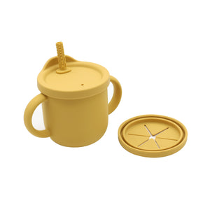 Open image in slideshow, Baby Anti-Drop And Anti-Spill Binaural Learning Drinking Cup silicone
